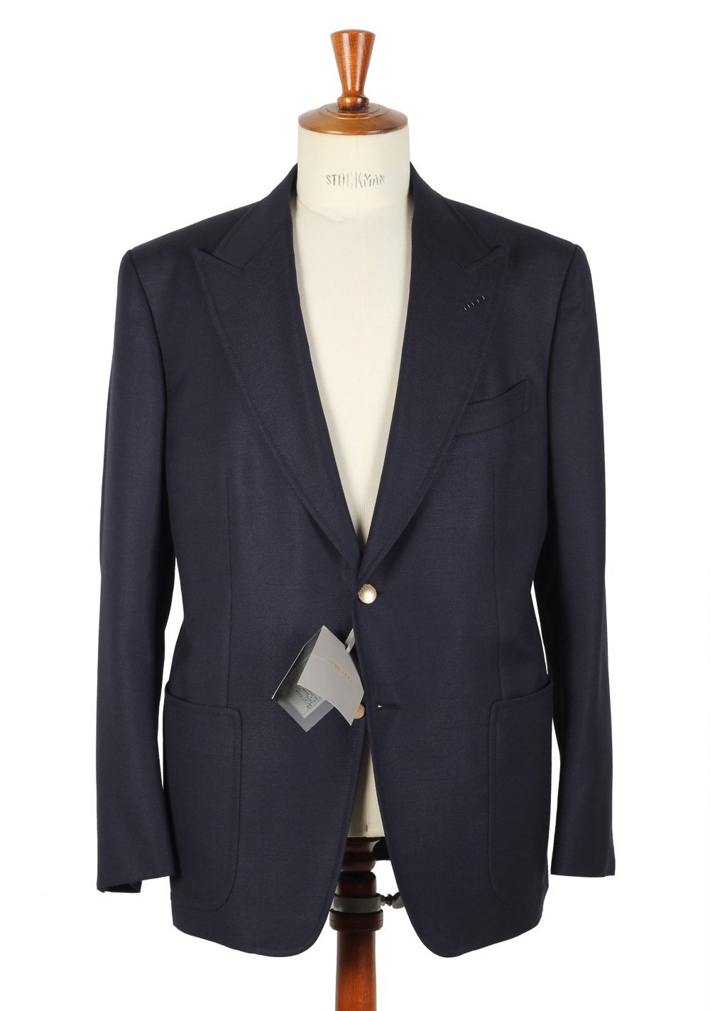 TOM FORD Blue Sport Coat Size 56 / 46R U.S. Base D | Costume Limité