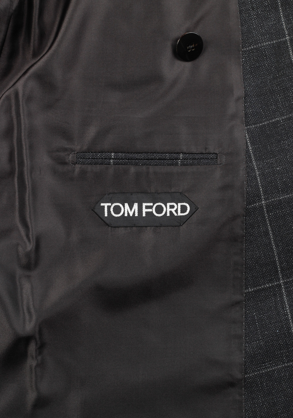 TOM FORD Double Breasted Suit Size 48 / 38R U.S. Wool Linen Silk | Costume Limité