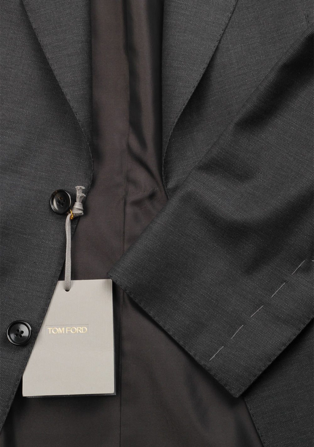 TOM FORD Gray Suit Size 56 / 46R U.S. Wool Fit A | Costume Limité