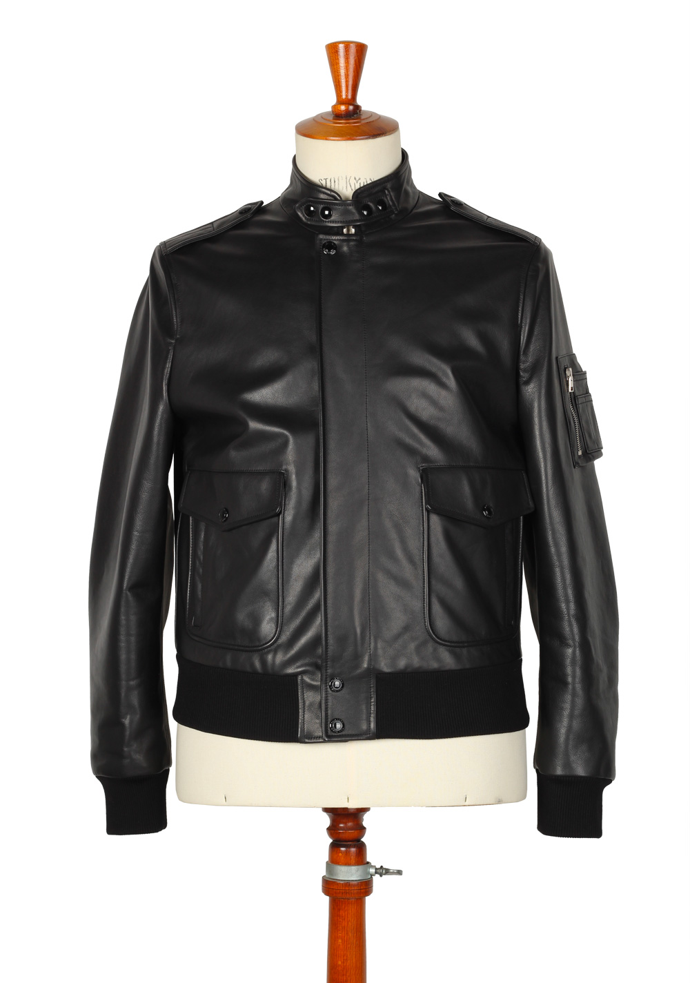 TOM FORD Leather Biker Jacket Coat Size 50 / 40R U.S. Outerwear | Costume Limité