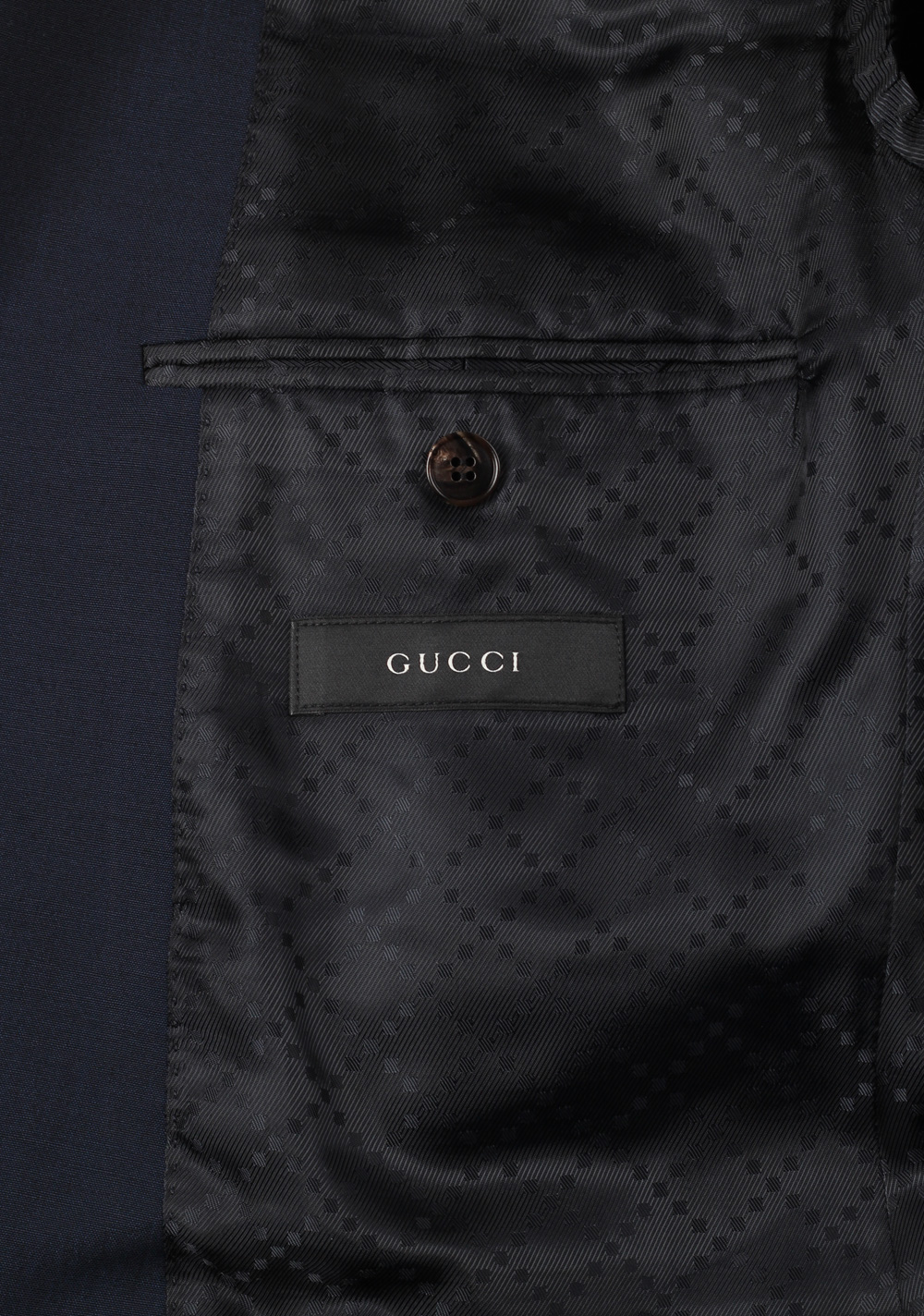 Gucci Navy Suit Size 50 / 40R U.S. Wool Mohair | Costume Limité