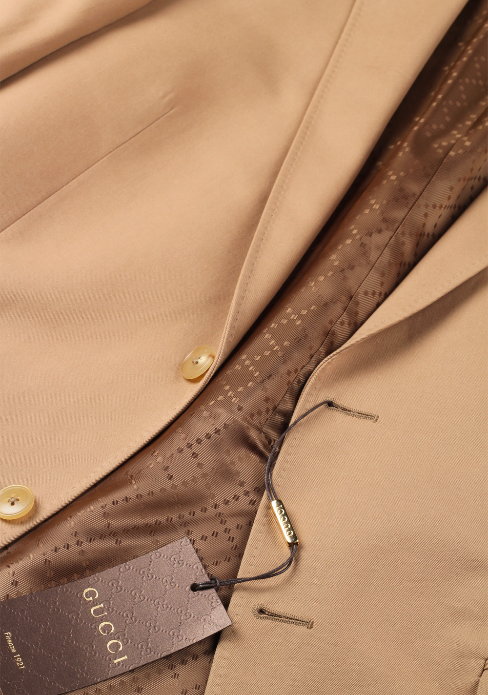 Gucci Beige Suit Size 50 / 40R U.S. Cotton | Costume Limité