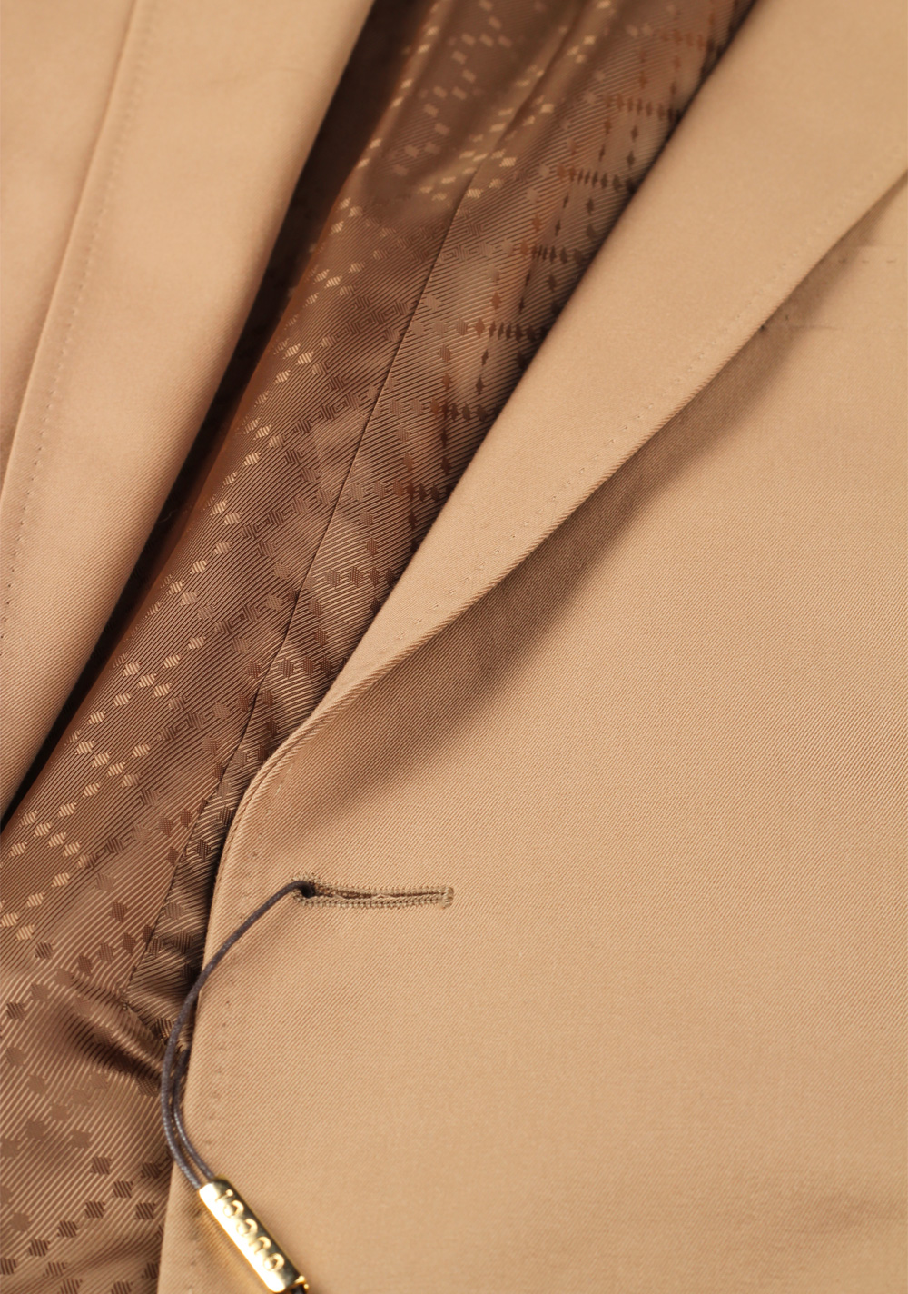 Gucci Beige Suit Size 50 / 40R U.S. Cotton | Costume Limité