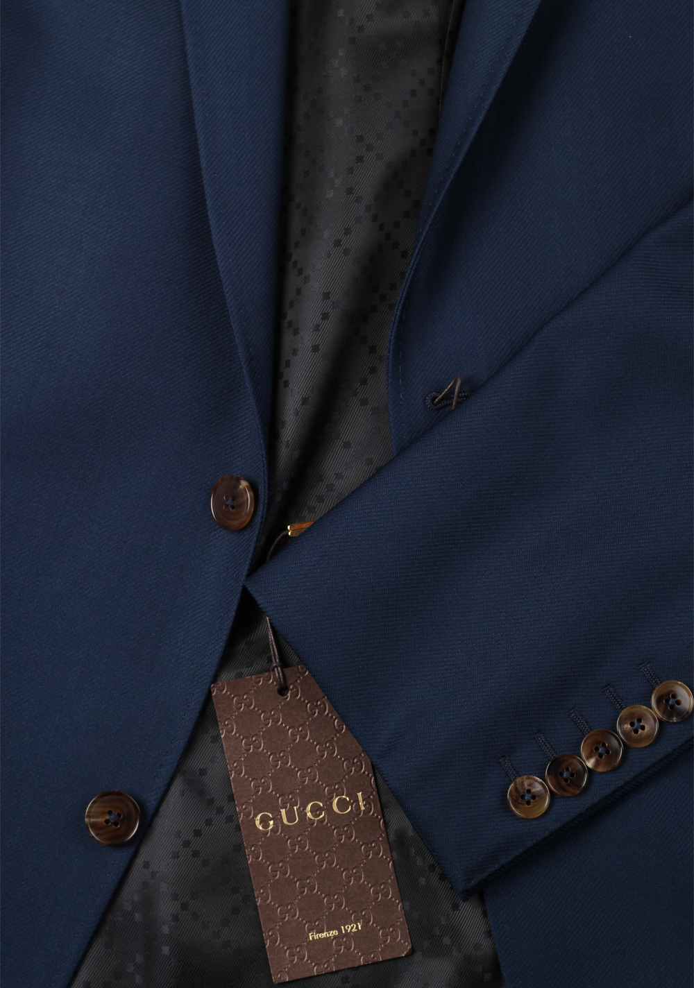 Gucci Navy Suit Size 54 / 44R U.S. Wool Cashmere | Costume Limité