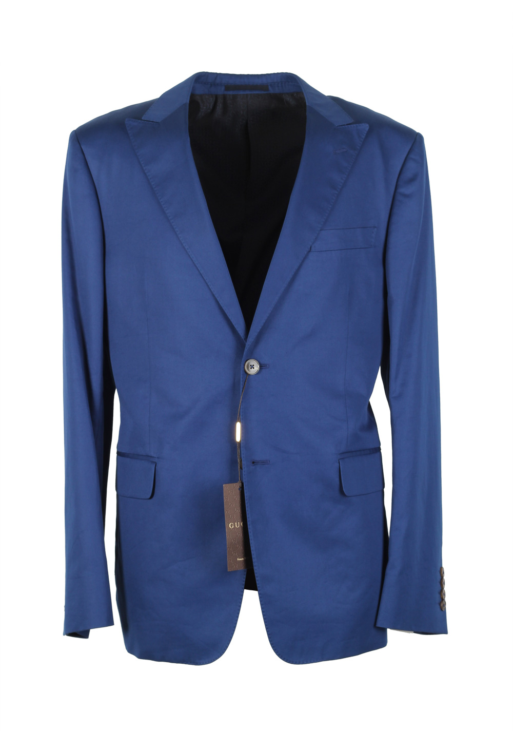 Gucci Royal Blue Suit Size 52 / 42R U.S. Cotton | Costume Limité