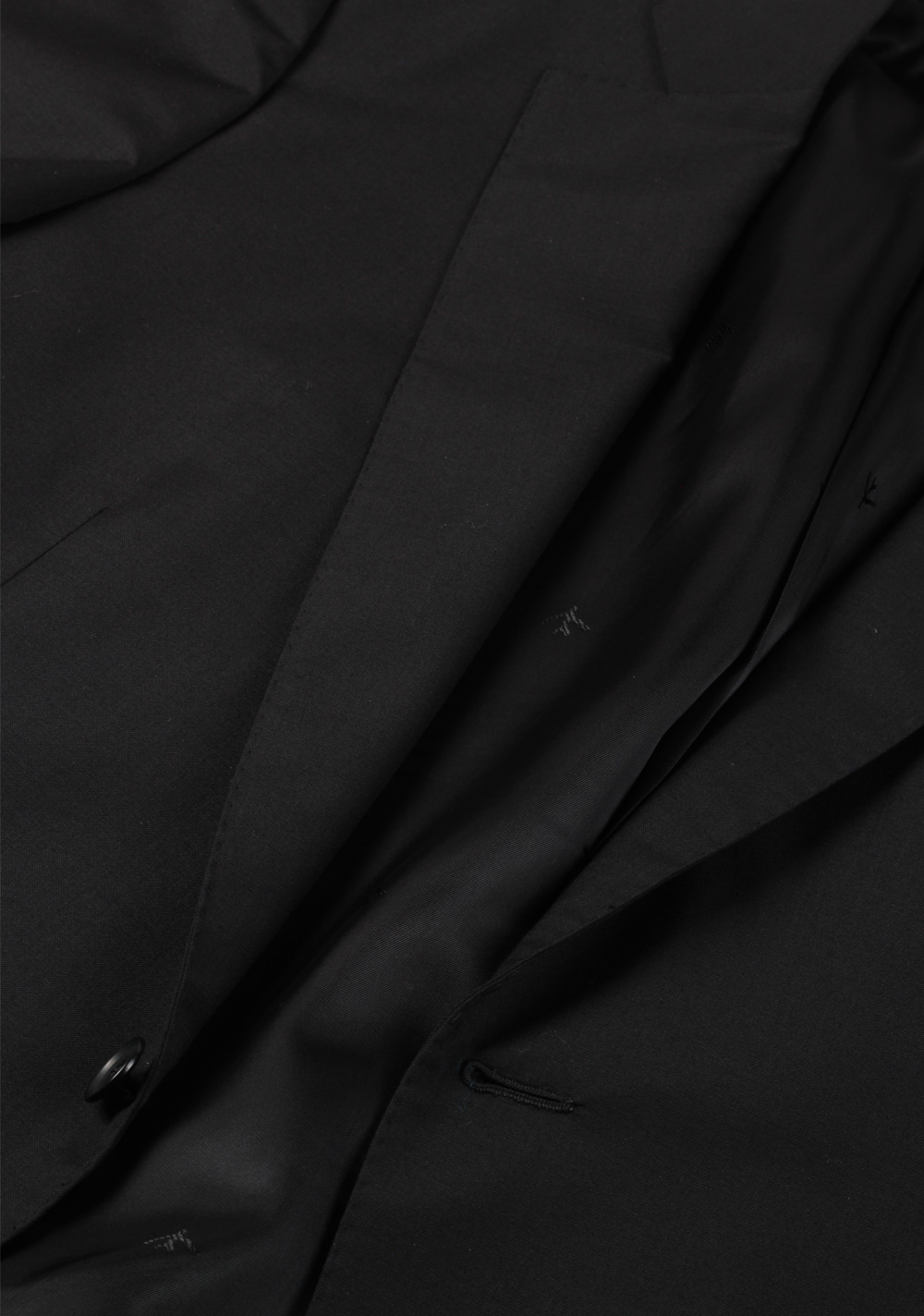 Isaia Black Suit Size 48 / 38R U.S. Wool Mohair | Costume Limité