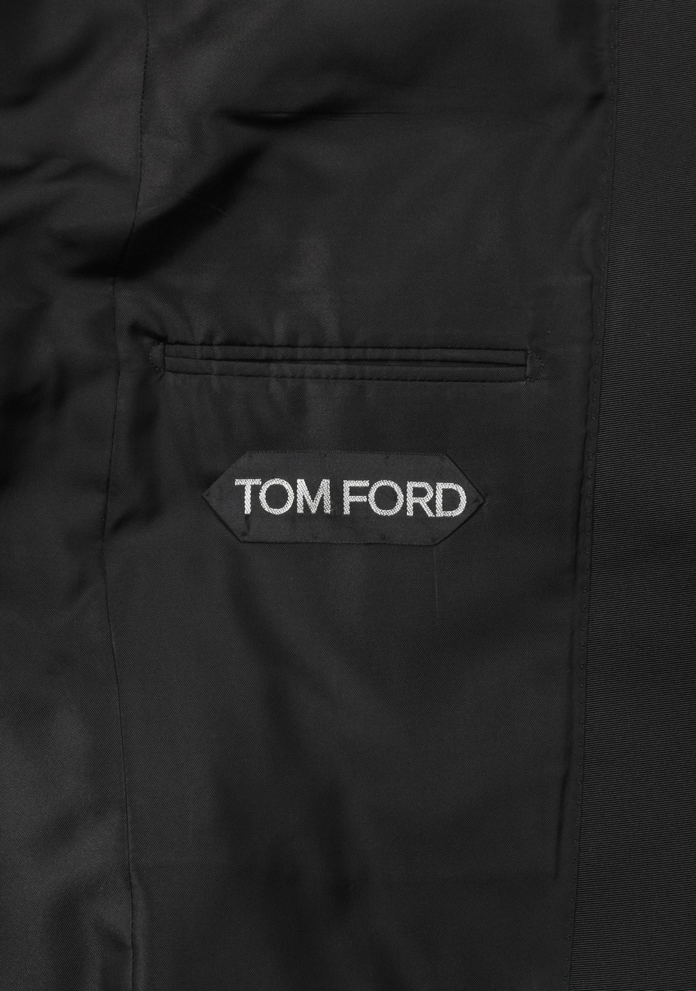 TOM FORD Black Tuxedo Suit Smoking Size 48 / 38R U.S. Base A | Costume Limité