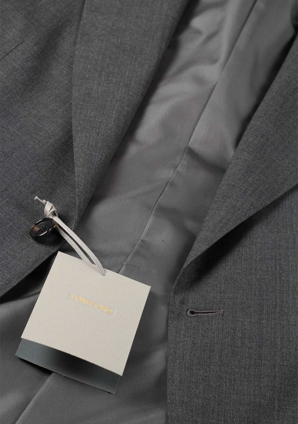 TOM FORD Gray Suit Size 50 / 40R U.S. Wool Fit A | Costume Limité