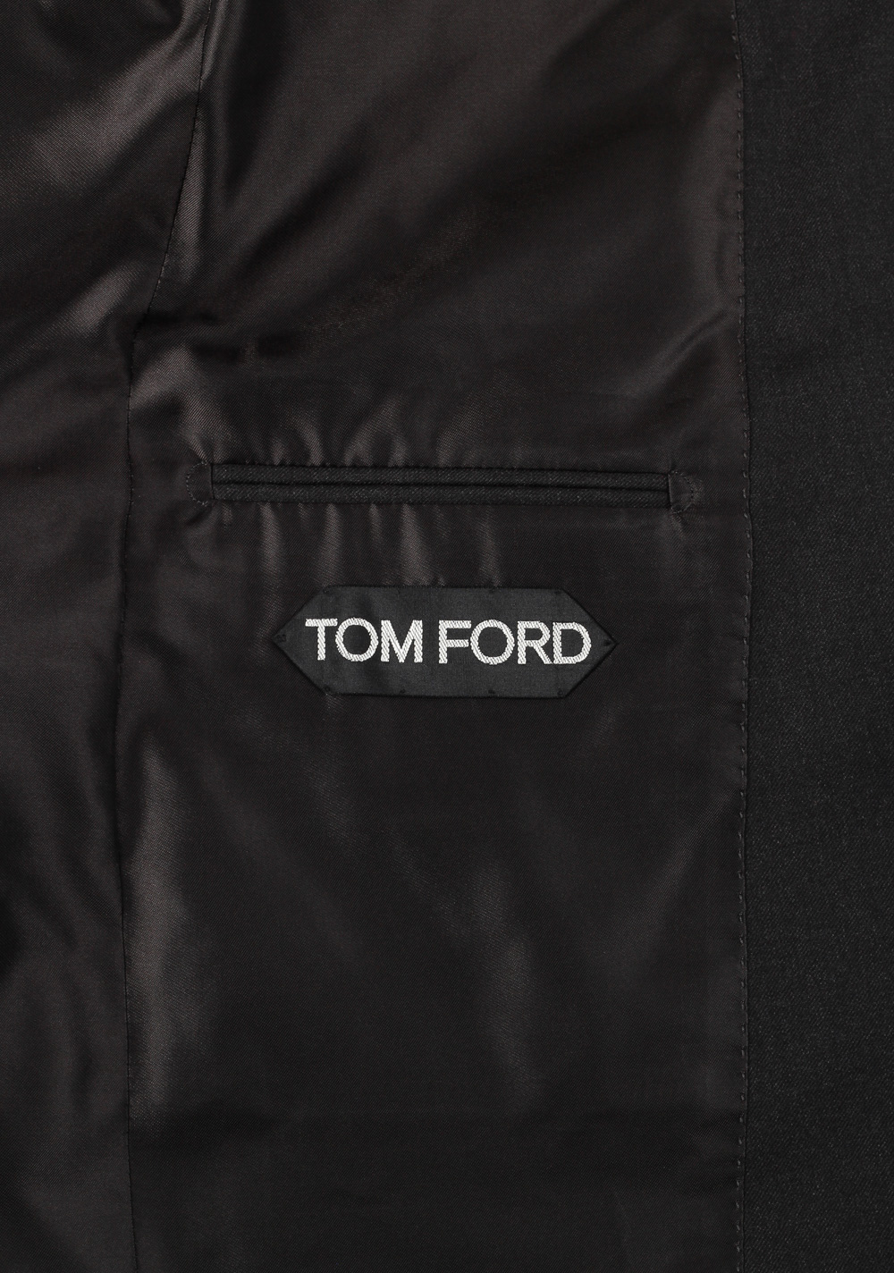 TOM FORD Charcoal 3 Piece Suit Size 50 / 40R U.S. Wool Base B | Costume Limité