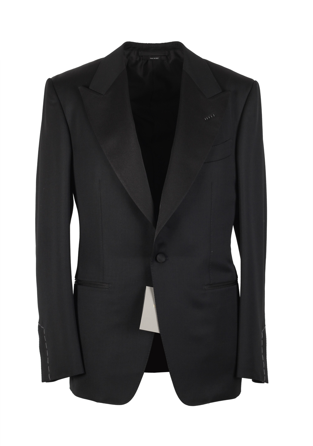 TOM FORD Windsor Black Tuxedo Smoking Suit Size 52L / 42L U.S. Fit A | Costume Limité