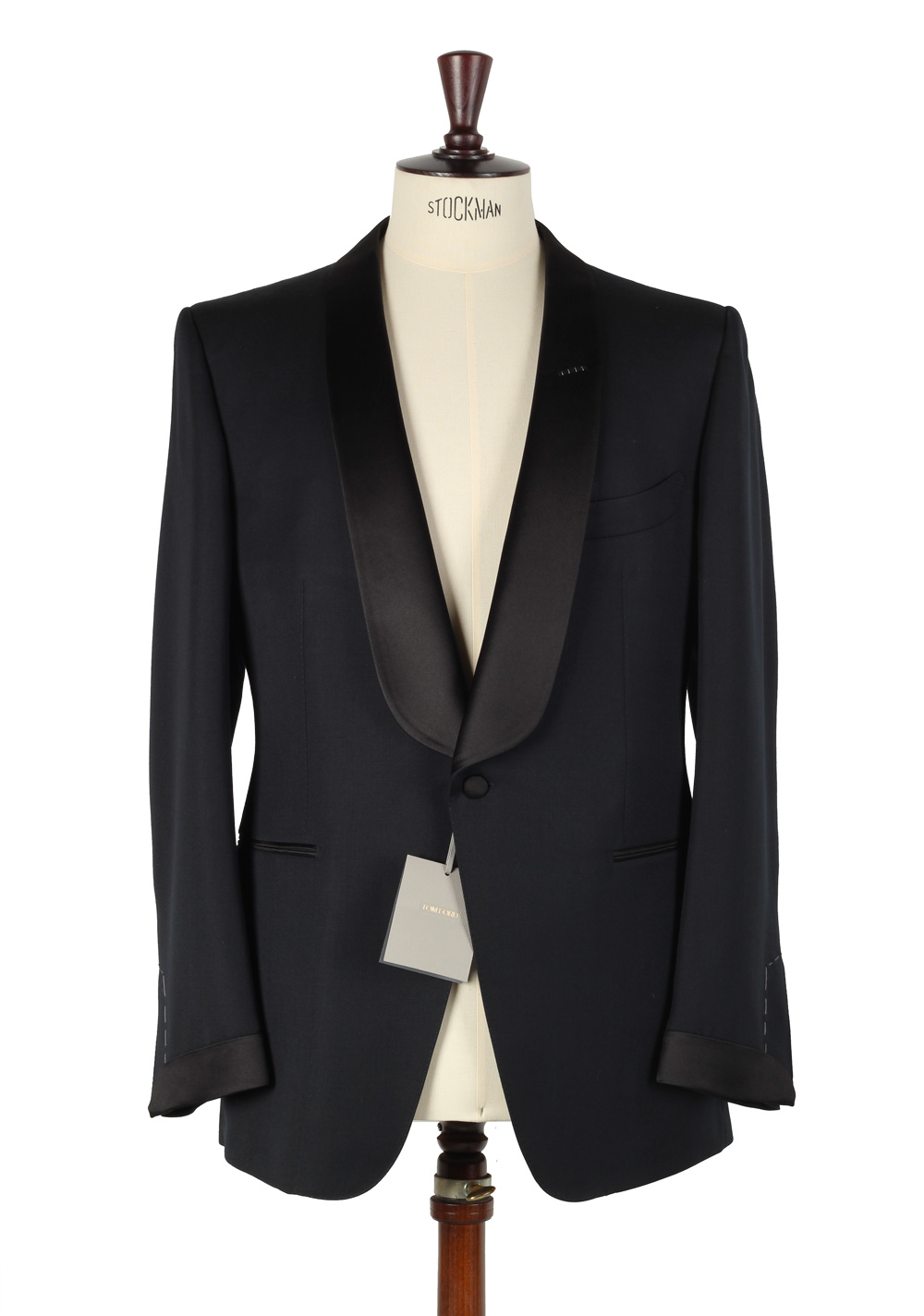 TOM FORD Black Tuxedo Suit Size 56 / 46R . Shawl Collar Fit Y | Costume  Limité