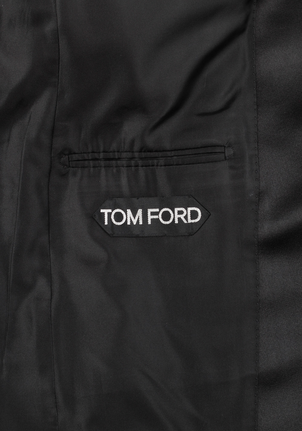 TOM FORD Black Tuxedo Suit Size 48 / 38R U.S. Base V Cashmere Mohair Silk | Costume Limité