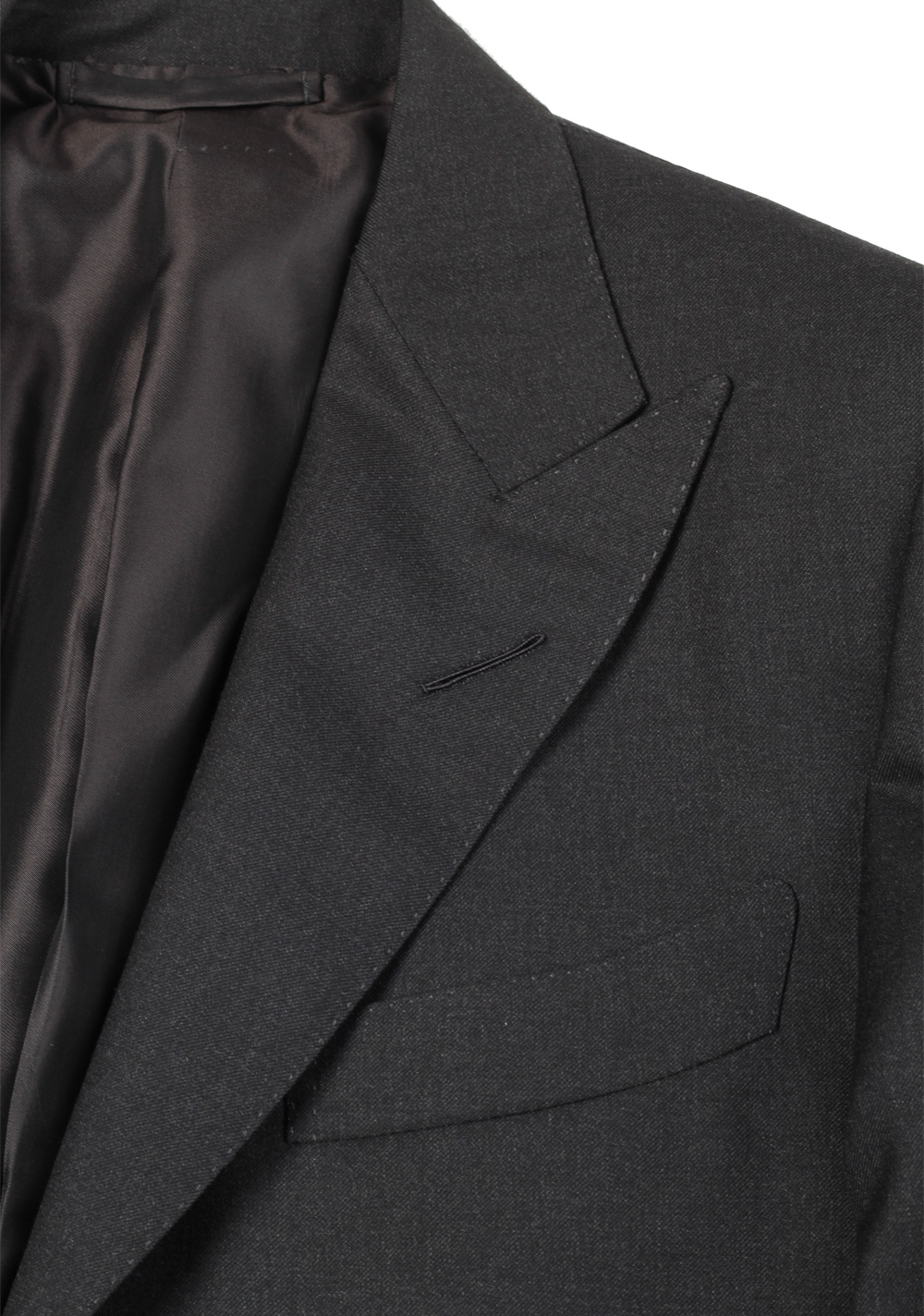 TOM FORD Regency Solid Gray Suit Size 46 / 36R U.S. Wool Base B ...