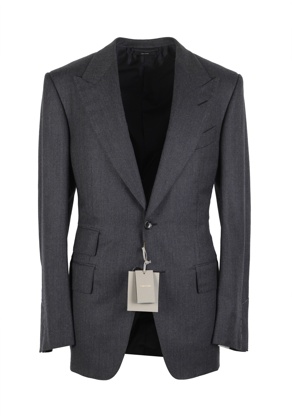 TOM FORD Windsor Grayish Blue Suit Size 48 / 38R U.S. Wool Silk Fit A | Costume Limité