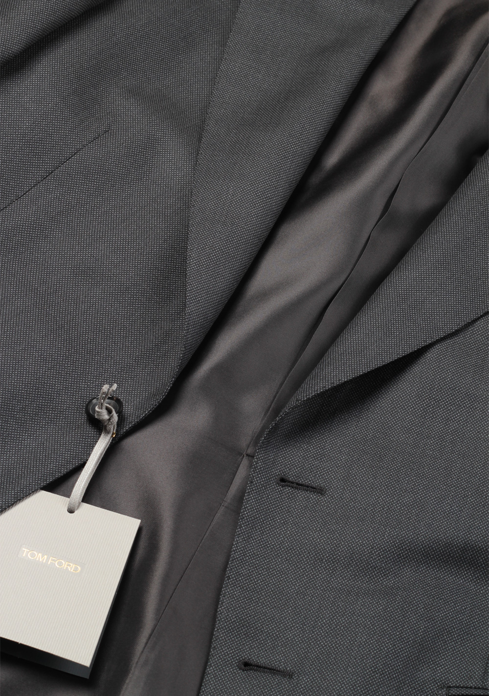 TOM FORD Windsor Birdseye Gray Suit Size 54 / 44R U.S. Wool Fit A ...