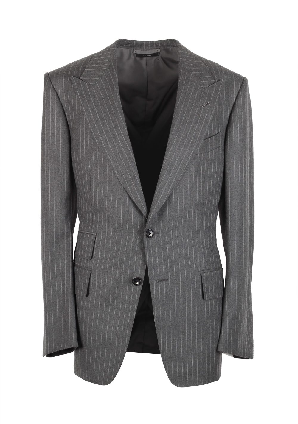 TOM FORD Windsor Gray Pinstripe Suit Size 50 / 40R U.S. Wool Silk Fit A ...