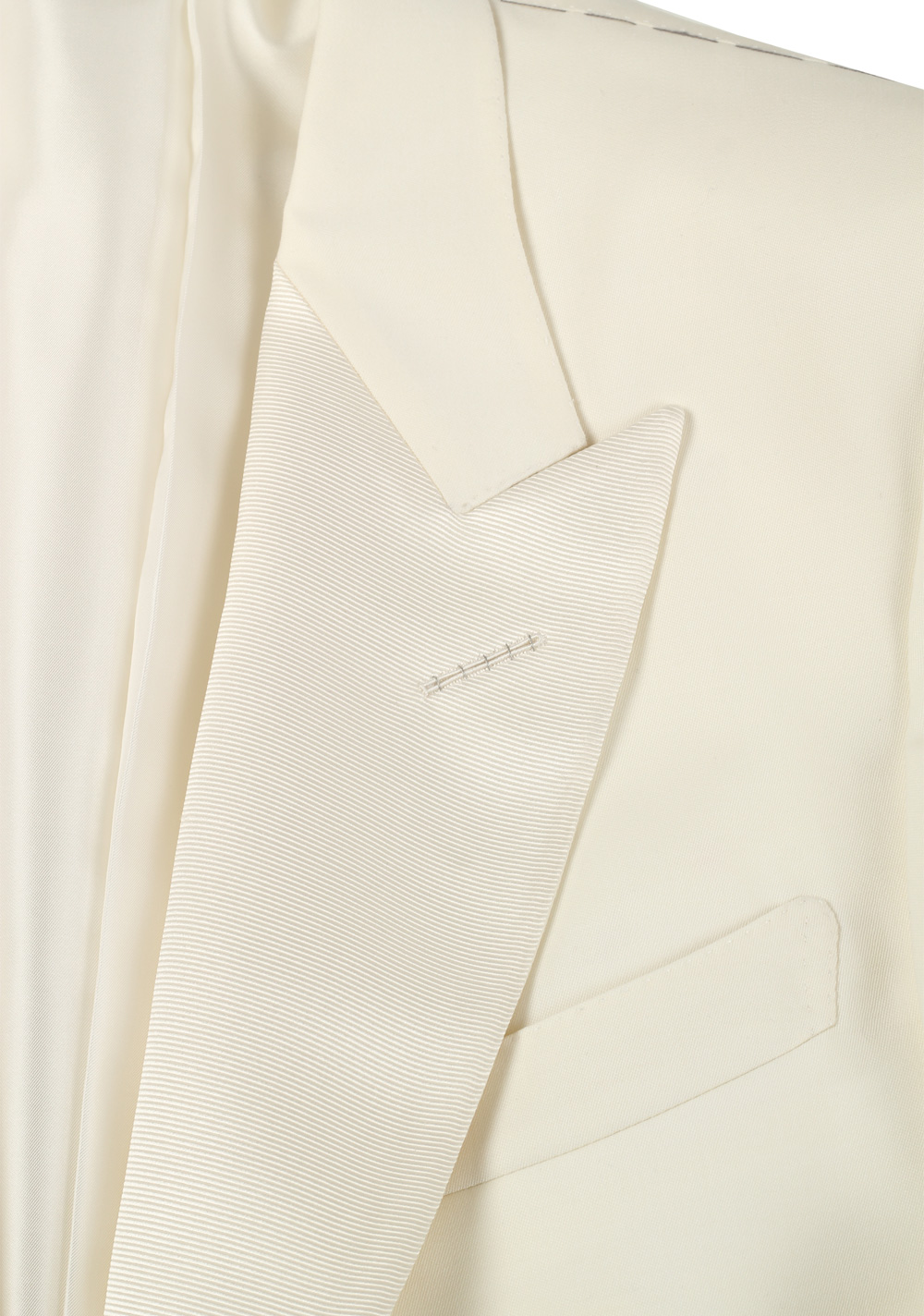 TOM FORD Windsor Off White Sport Coat Tuxedo Dinner Jacket Size 52L / 42L U.S. Fit A | Costume Limité