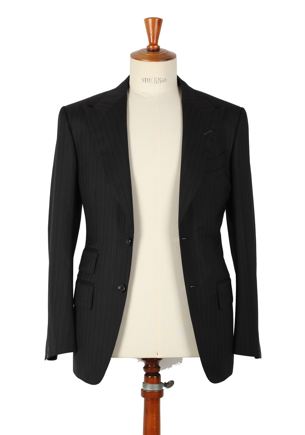 TOM FORD Charcoal Suit Size 44 / 34R U.S. Wool Base D | Costume Limité