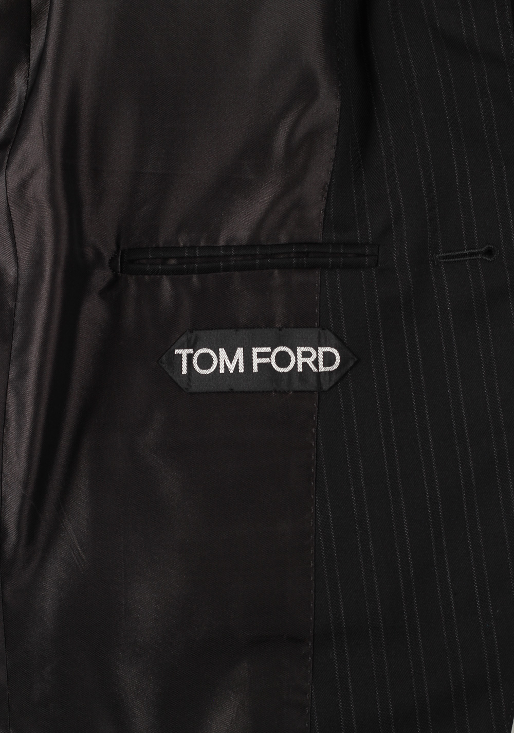 TOM FORD Charcoal Suit Size 44 / 34R U.S. Wool Base D | Costume Limité