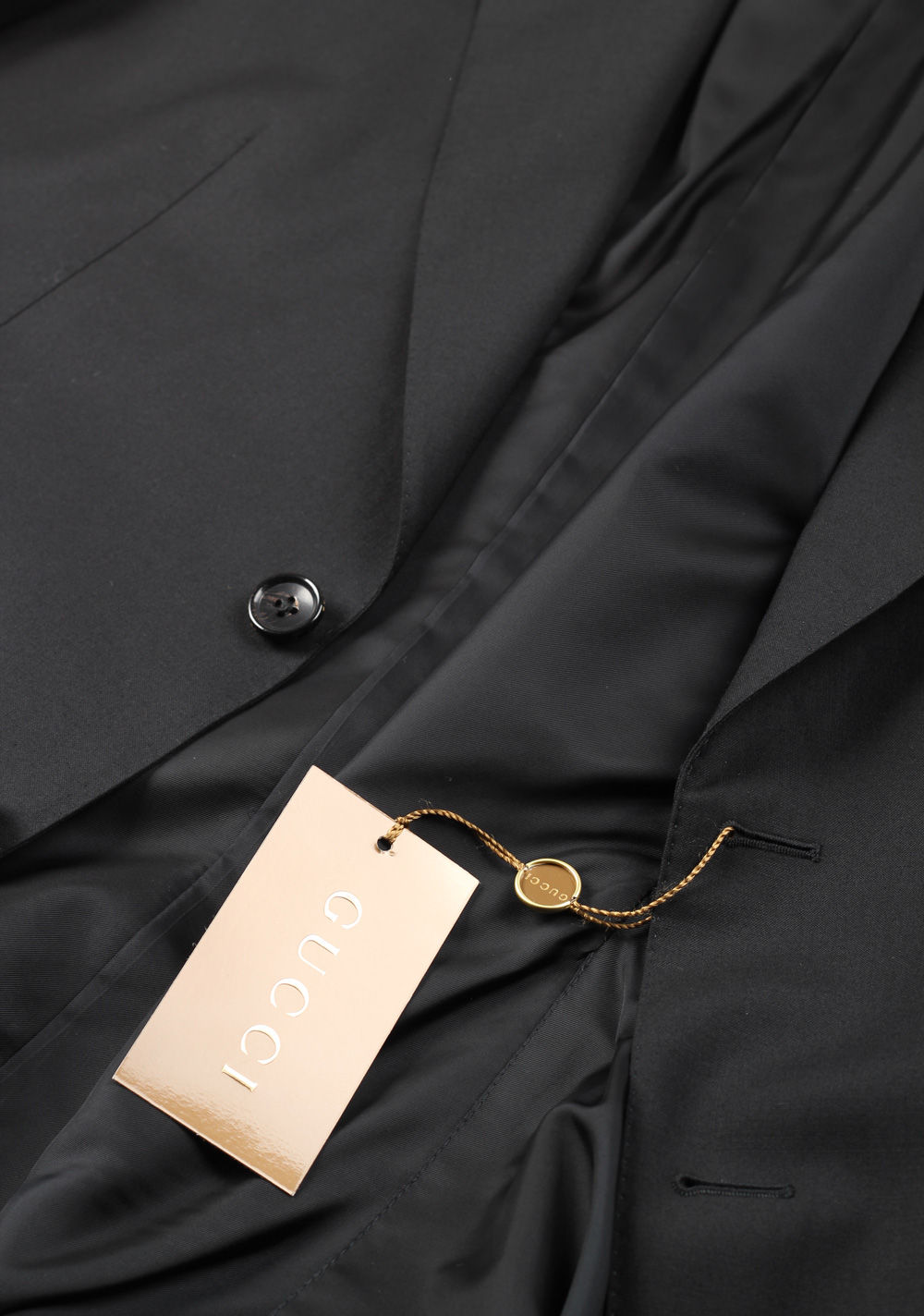 Gucci Black Suit Size 50 / 40R U.S. Wool | Costume Limité