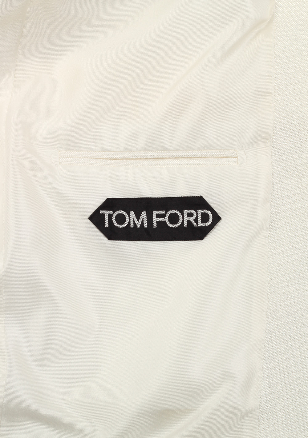 TOM FORD Shelton Off White Sport Coat Size 52 / 42R U.S. Rayon Silk Lining | Costume Limité