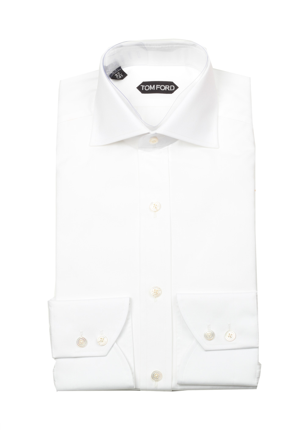 TOM FORD Solid White Dress Shirt Size 37 / 14,5 U.S. Slim Fit | Costume ...