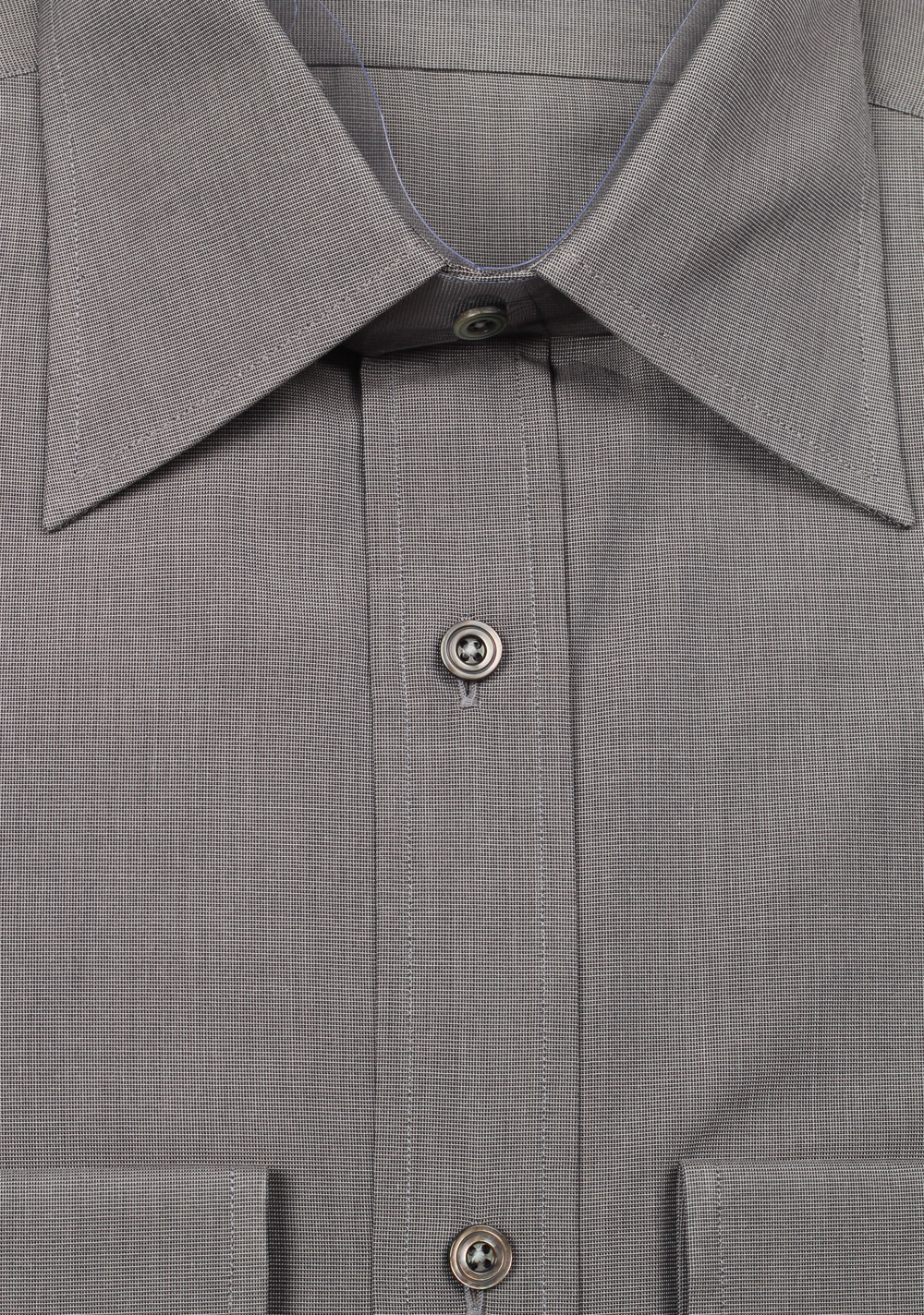 TOM FORD Solid Gray Dress Shirt Size 40 / 15,75 U.S. | Costume Limité