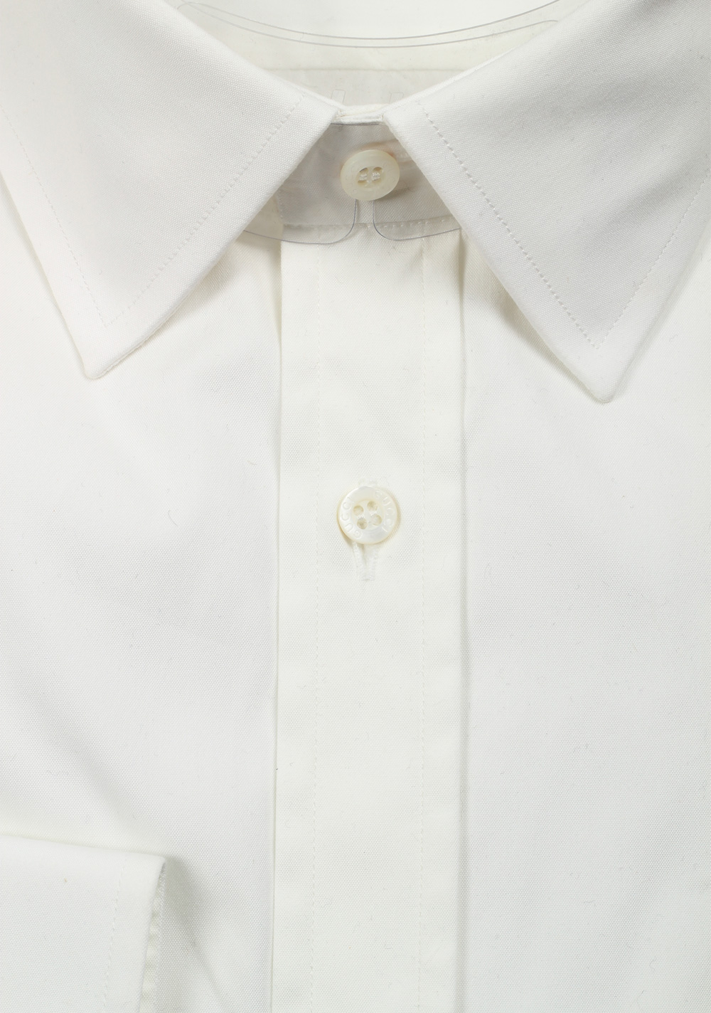 Gucci Solid Off White Dress Shirt Size 43 / 17 U.S. Slim | Costume Limité