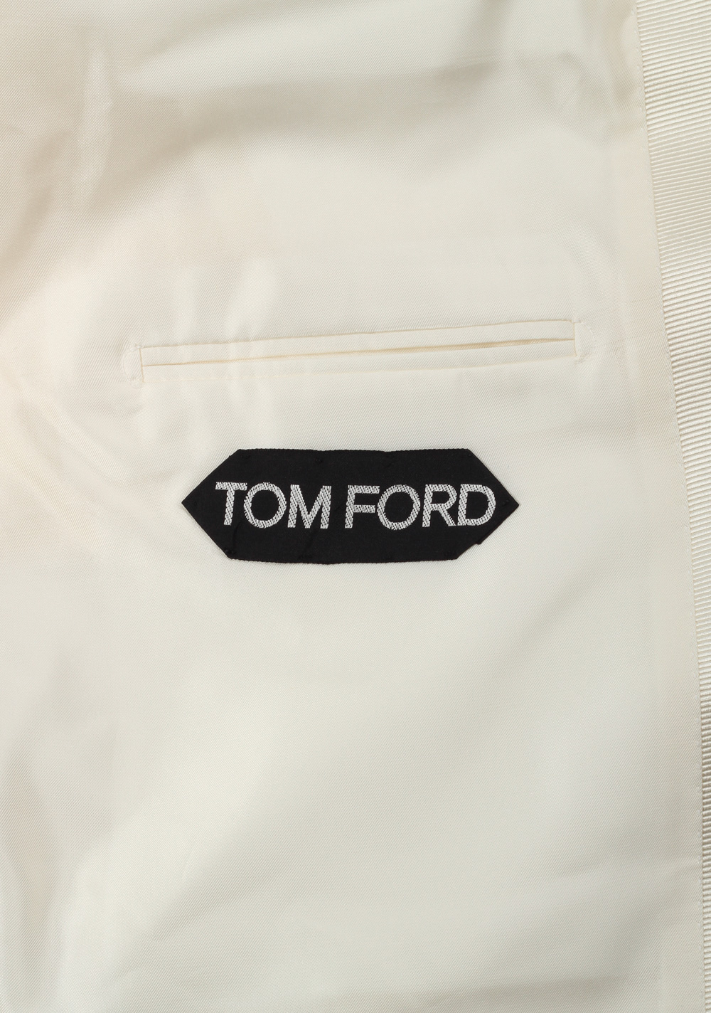 TOM FORD Windsor Ivory Sport Coat Tuxedo Dinner Jacket Size 56L / 46L U.S. Fit A | Costume Limité