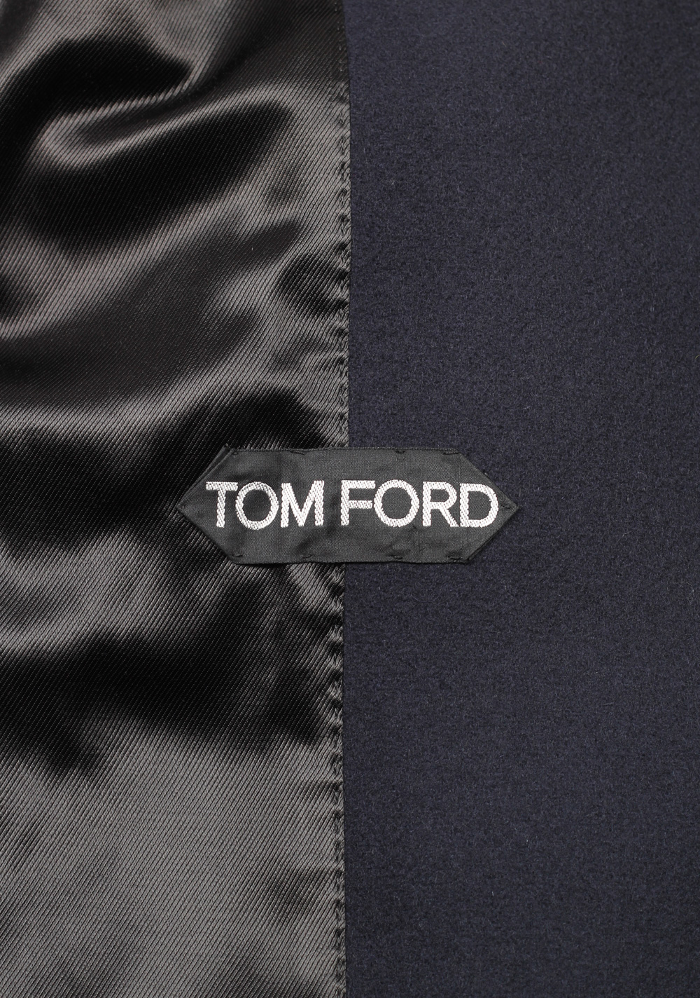 TOM FORD Navy Pea Coat Size 56 / 46R U.S. Outerwear | Costume Limité