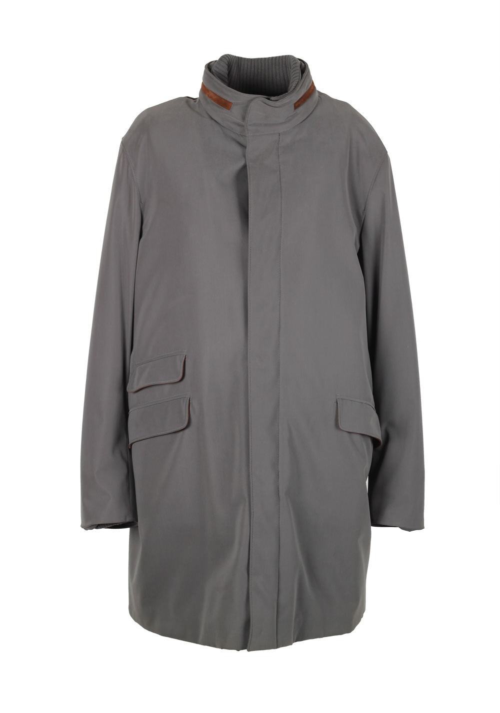 Loro Piana Gray Storm System Coat Size Xxl Outerwear | Costume Limité