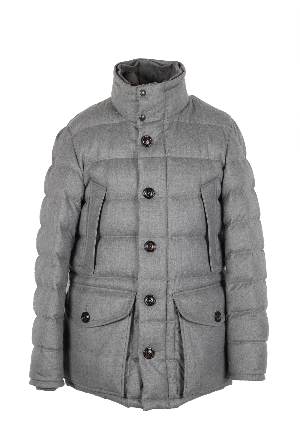 Moncler Gray Rethel Quilted Down Jacket Coat Size 3 / M / 50 / 40 U.S. | Costume Limité