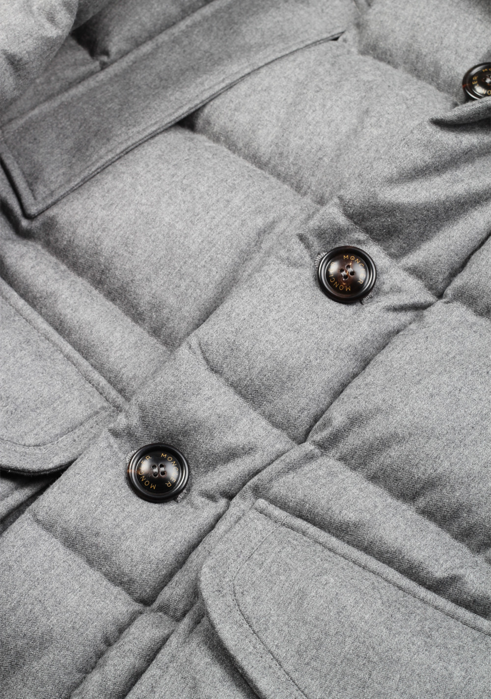 Moncler Gray Rethel Quilted Down Jacket Coat Size 3 / M / 50 / 40 U.S. | Costume Limité