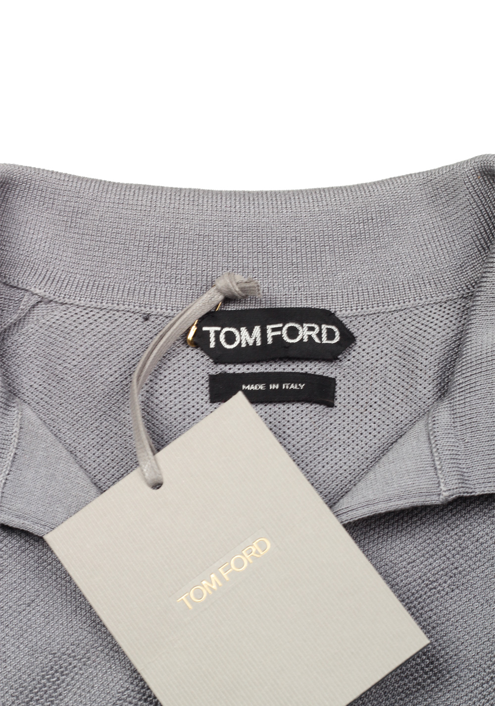 TOM FORD Gray Short Sleeve Polo Shirt Size 48 / 38R . | Costume Limité