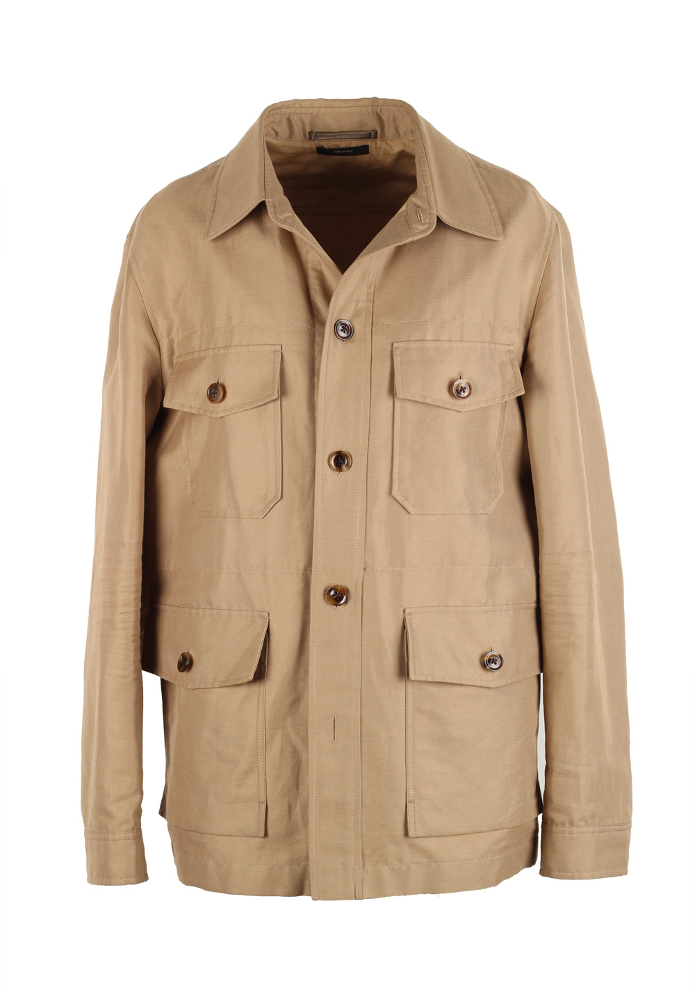 TOM FORD Beige Military Safari Coat Size 52 / 42R . Outerwear | Costume  Limité