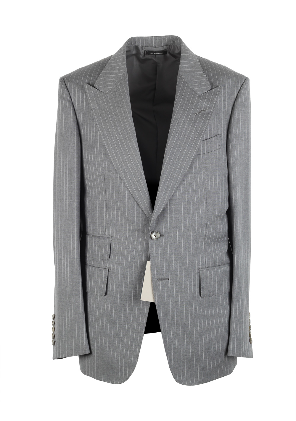 TOM FORD Shelton Striped Gray Suit Size 48 / 38R U.S. In Wool | Costume ...
