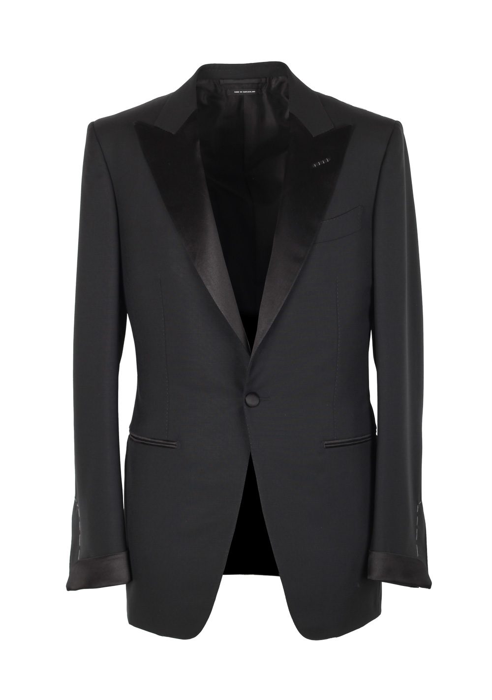 TOM FORD O’Connor Black Tuxedo Suit Smoking Size 48 / 38R U.S. Fit Y ...