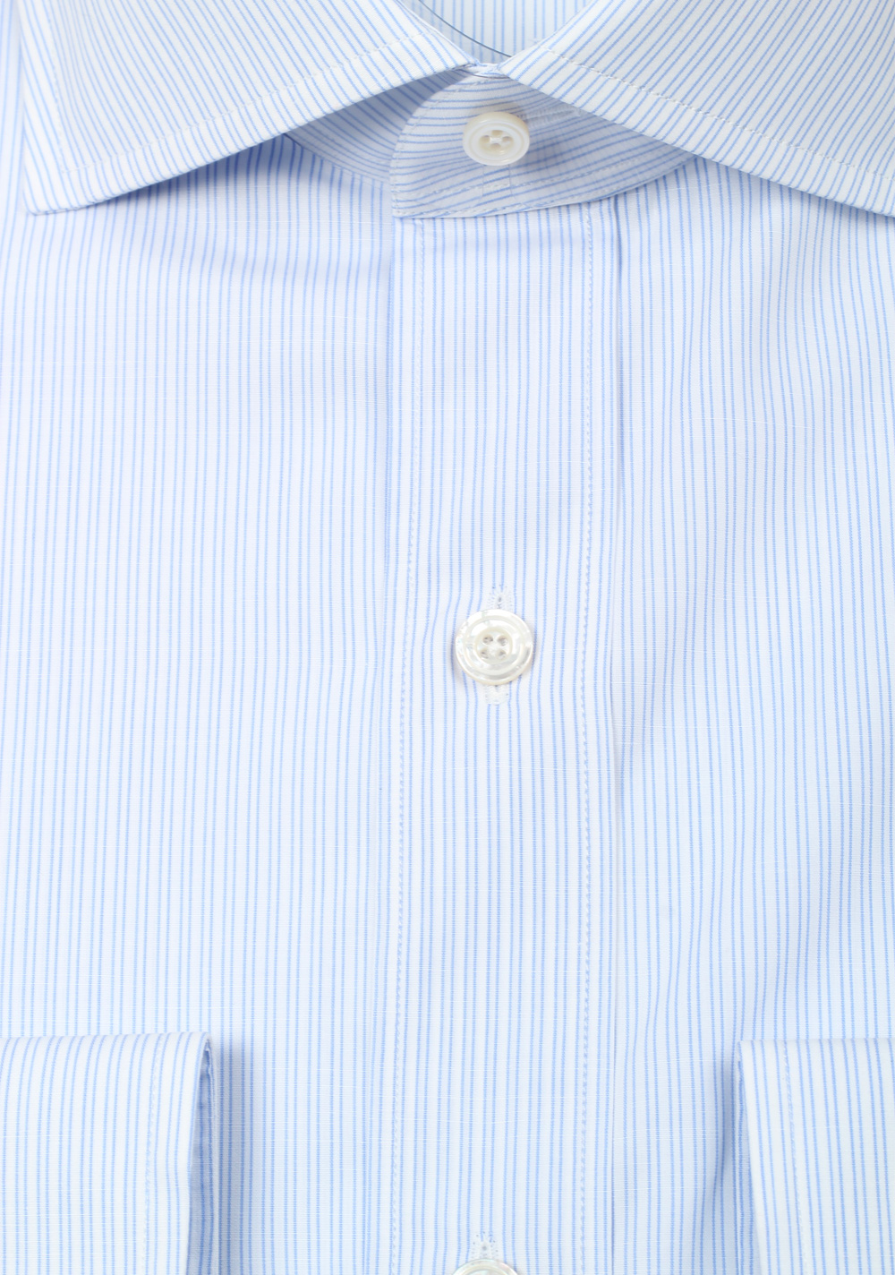 TOM FORD Striped Blue White Dress Shirt Size 44 / 17,5 U.S. | Costume Limité