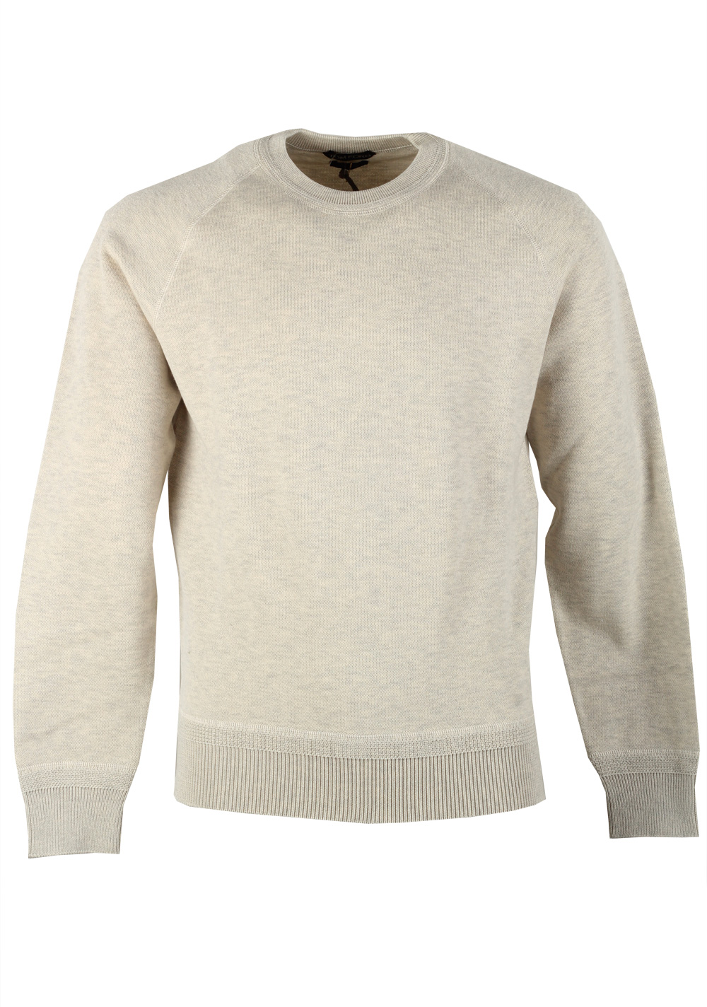 TOM FORD Gray Crew Neck Sweater Size 48 / 38R U.S. In Cotton | Costume ...