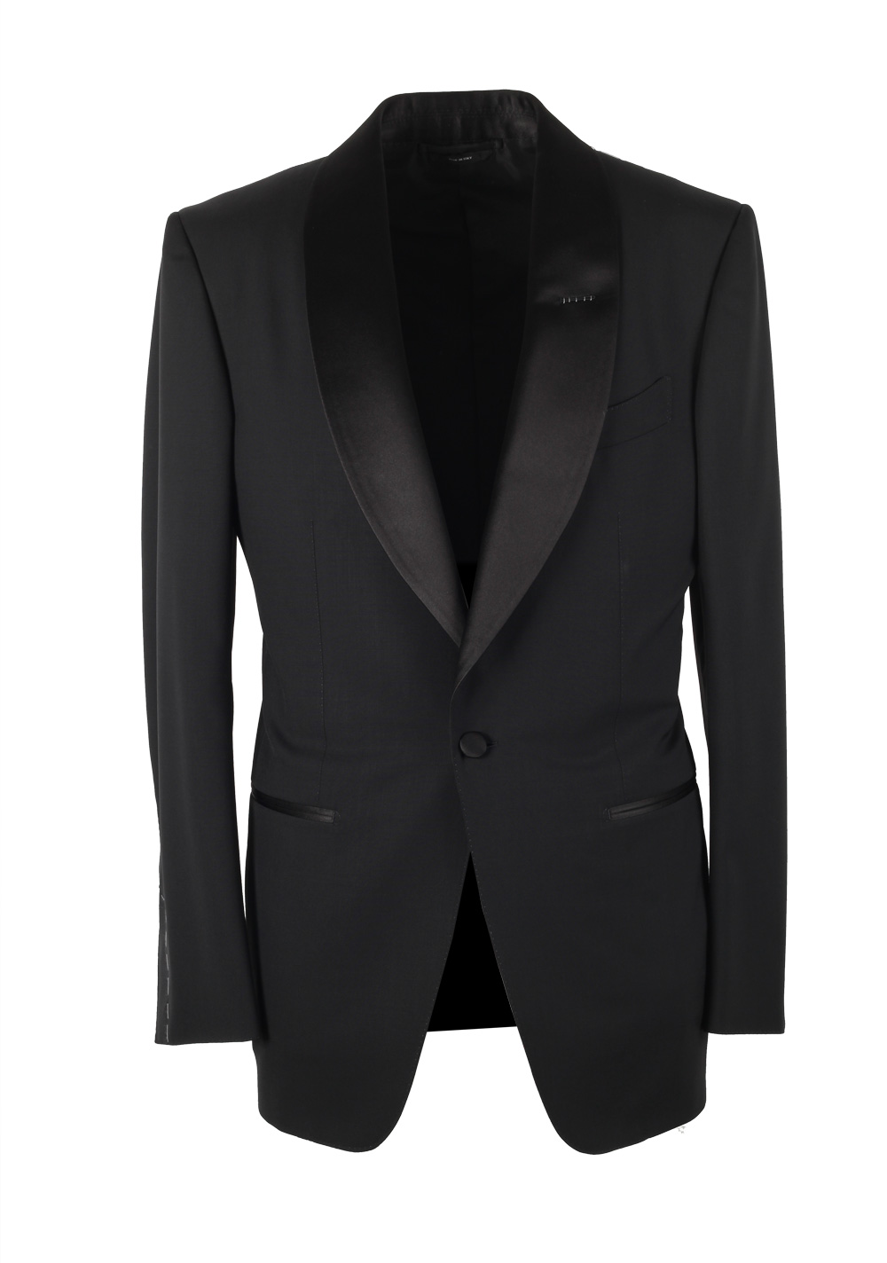 TOM FORD Windsor Black Tuxedo Smoking Suit Size 50 / 40R U.S. Fit A | Costume Limité