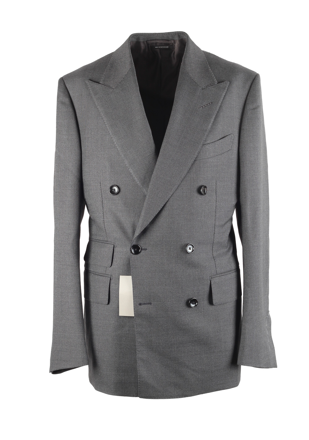 TOM FORD Shelton Gray Double Breasted Suit Size 48 / 38R . | Costume  Limité