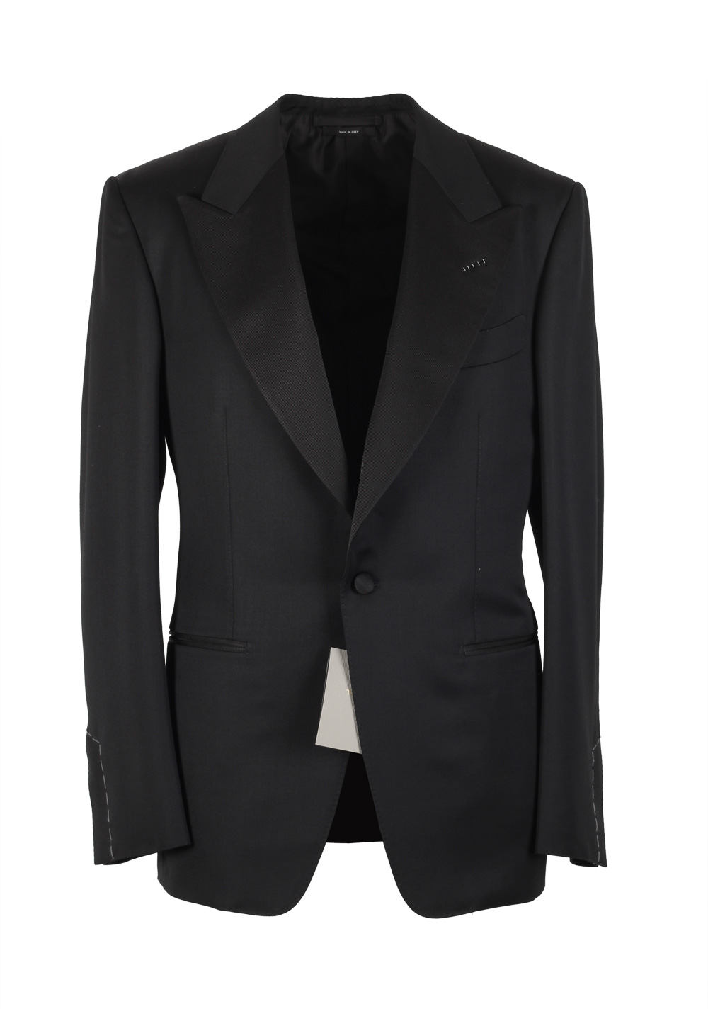 TOM FORD Windsor Black Tuxedo Suit Smoking Size 48 / 38R U.S. Fit A ...