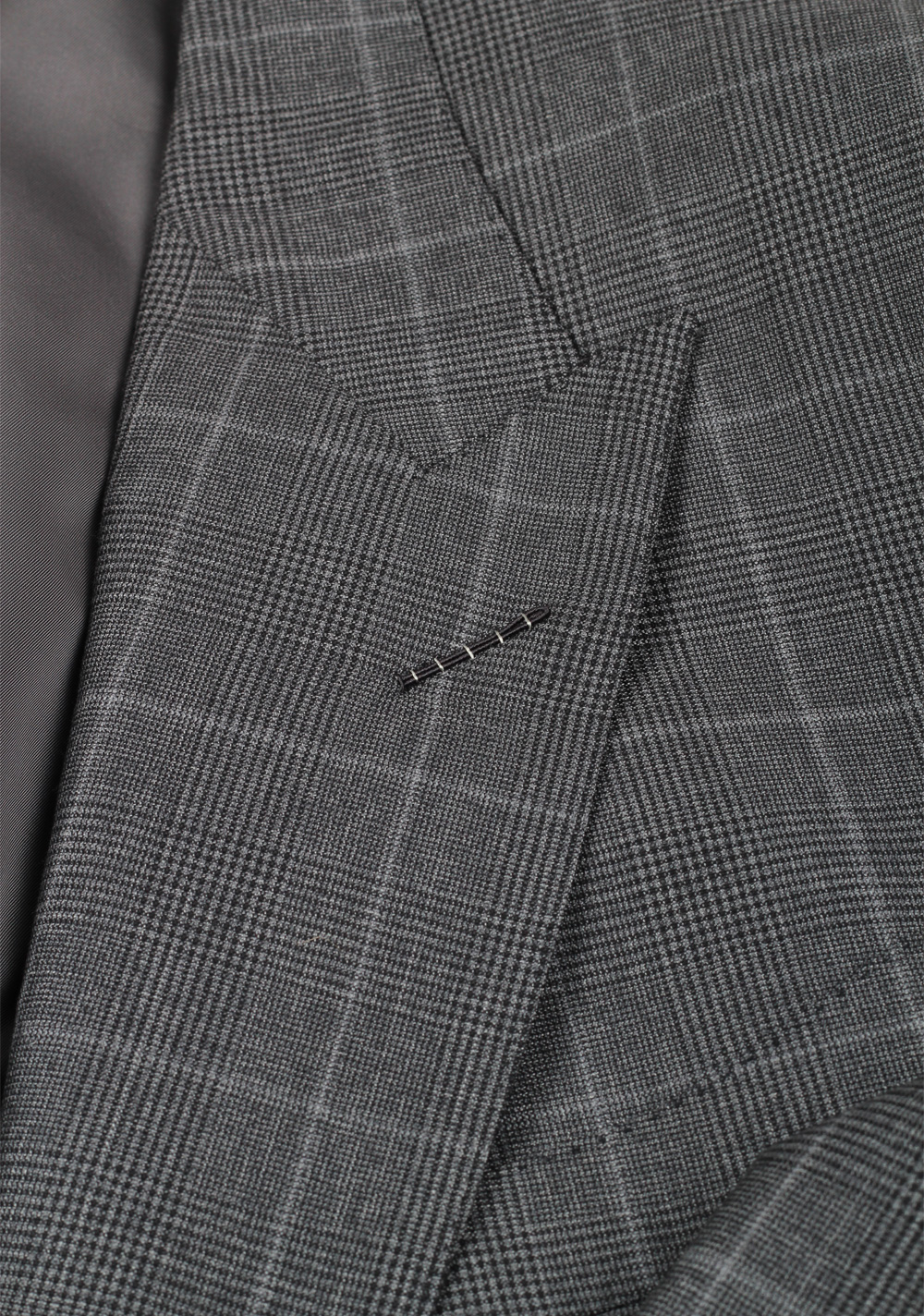 TOM FORD Windsor Gray Checked Suit Size 58 / 48R U.S. Wool Fit A | Costume Limité