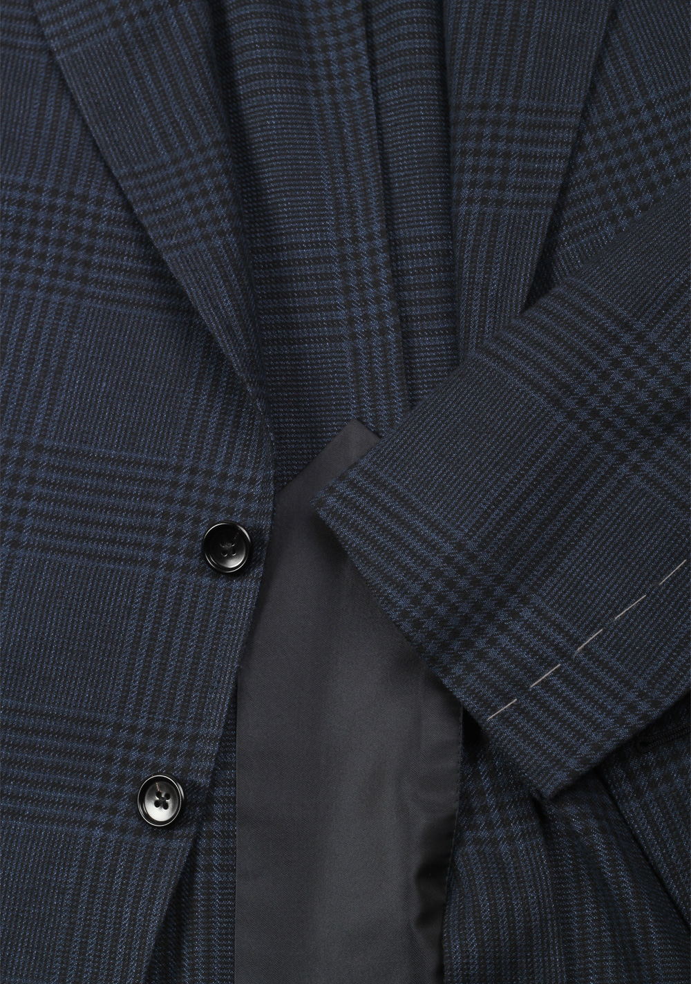 TOM FORD Shelton Blue Checked Sport Coat Size 56 / 46R U.S. | Costume Limité