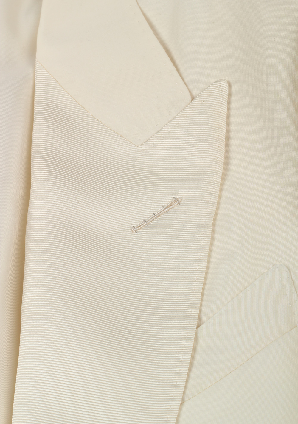 TOM FORD Shelton Ivory Sport Coat Tuxedo Dinner Jacket Size 52 / 52R U.S. | Costume Limité