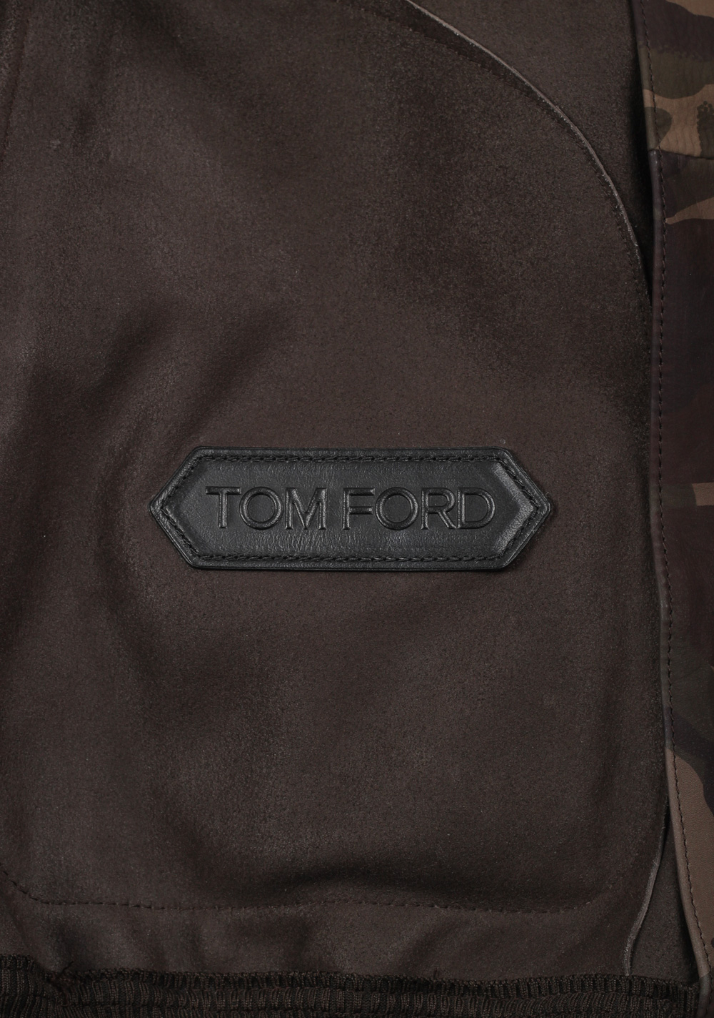 TOM FORD Camouflage Leather Suede Jacket Coat Size 52 /  42R U.S. Outerwear | Costume Limité