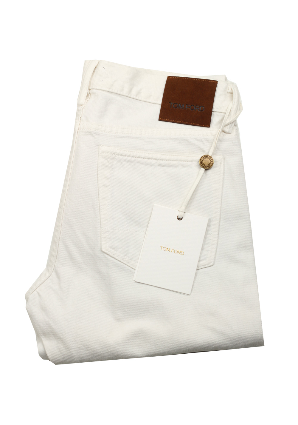 TOM FORD Slim Off White Jeans TFD001 | Costume Limité