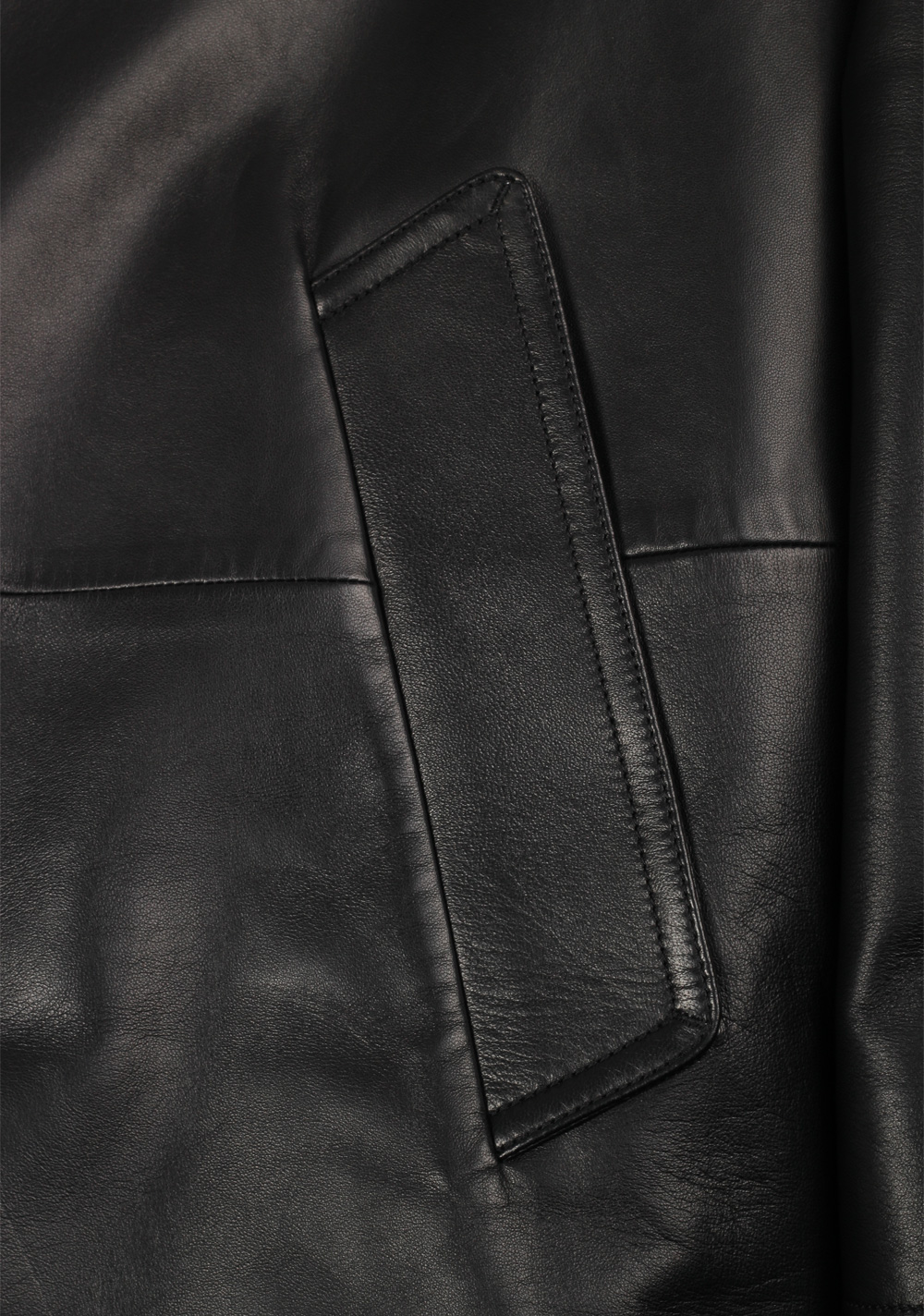 TOM FORD Black Reversible Leather And Wool Coat Size 52 / 42R U.S. | Costume Limité