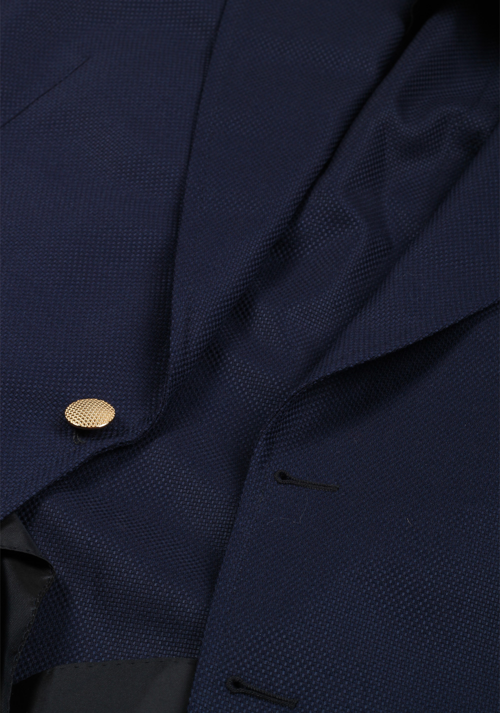 TOM FORD Shelton Blue Gold Button Sport Coat Size 56 / 46R U.S. | Costume Limité