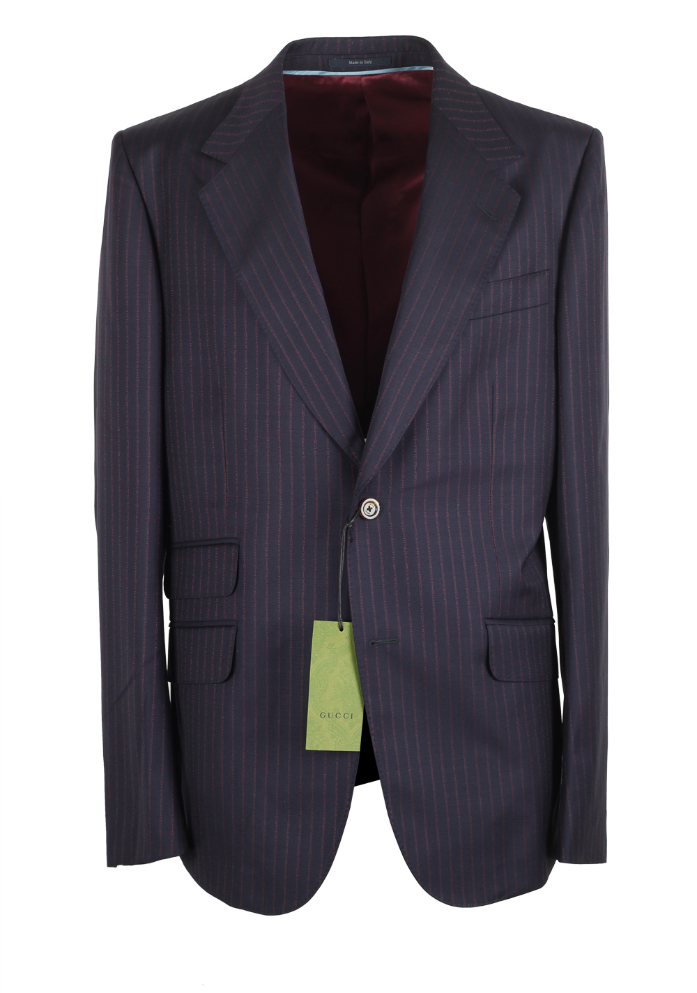 Gucci Blue Red Striped Signature Suit | Costume Limité